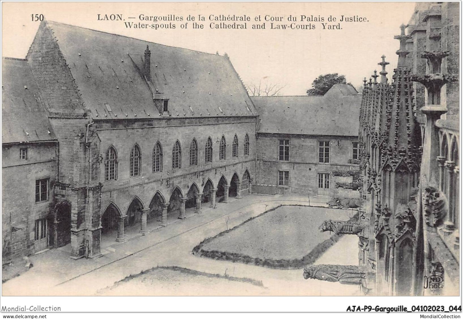 AJAP9-GARGOUILLE-0786 - LAON - Gargouilles De La Cathédrale Et Cour Du Palais De Justice  - Autres & Non Classés
