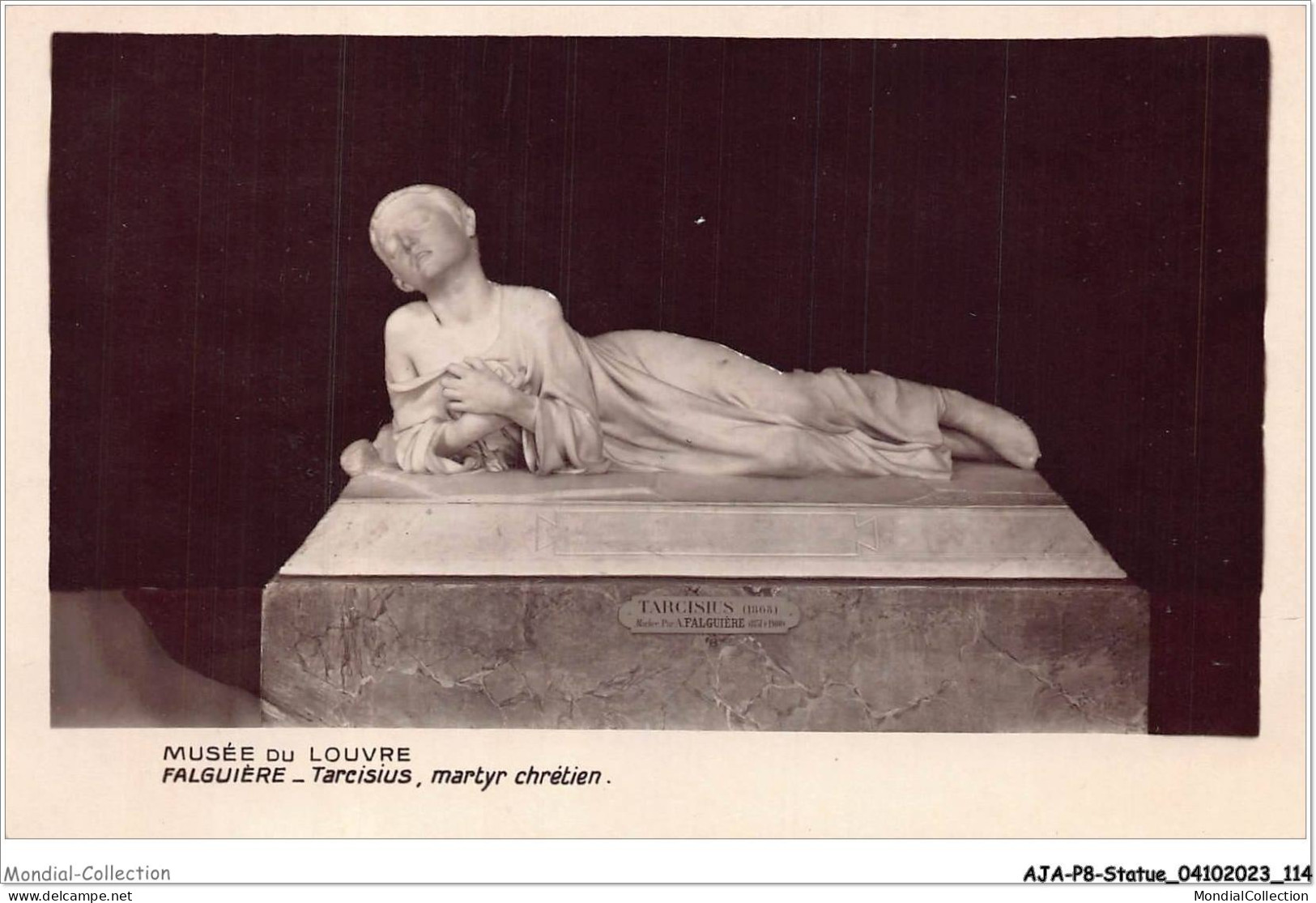 AJAP8-STATUE-0745 - MUSEE DU LOUVRE - Falguière - Tarcisius - Martyr Chrétien  - Monuments