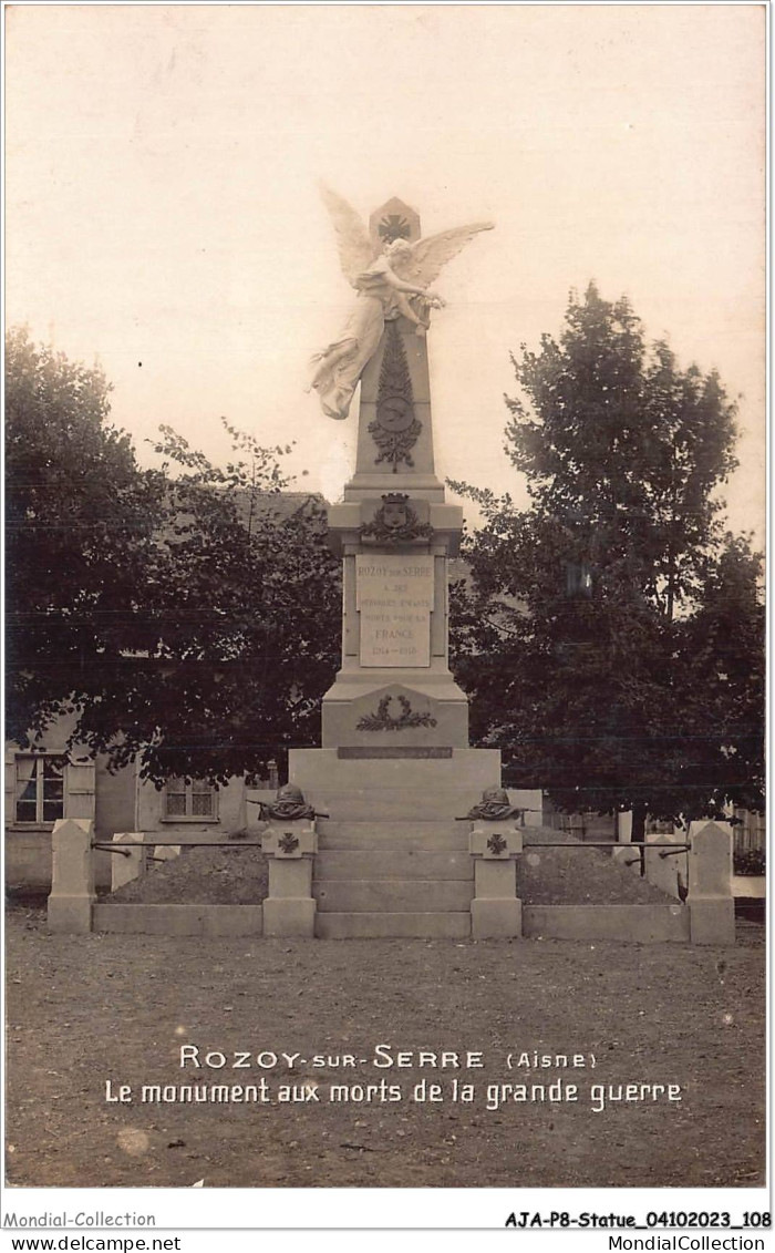 AJAP8-STATUE-0742 - ROZOY-SUR-SERRE - Le Monument Aux Morts De La Grande Guerre  - Denkmäler