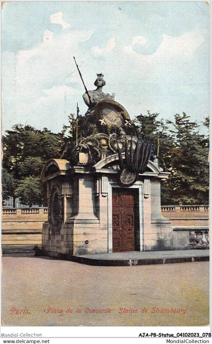 AJAP8-STATUE-0727 - PARIS - Place De La Concorde - Statue De Strassbourg  - Denkmäler
