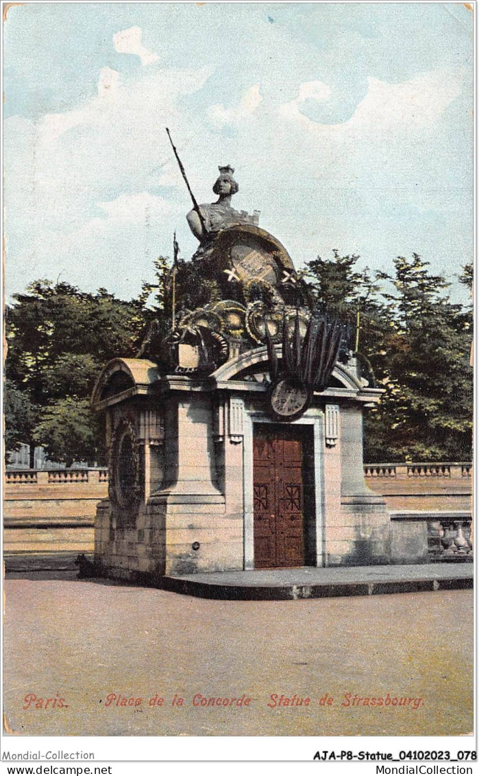 AJAP8-STATUE-0727 - PARIS - Place De La Concorde - Statue De Strassbourg  - Monuments