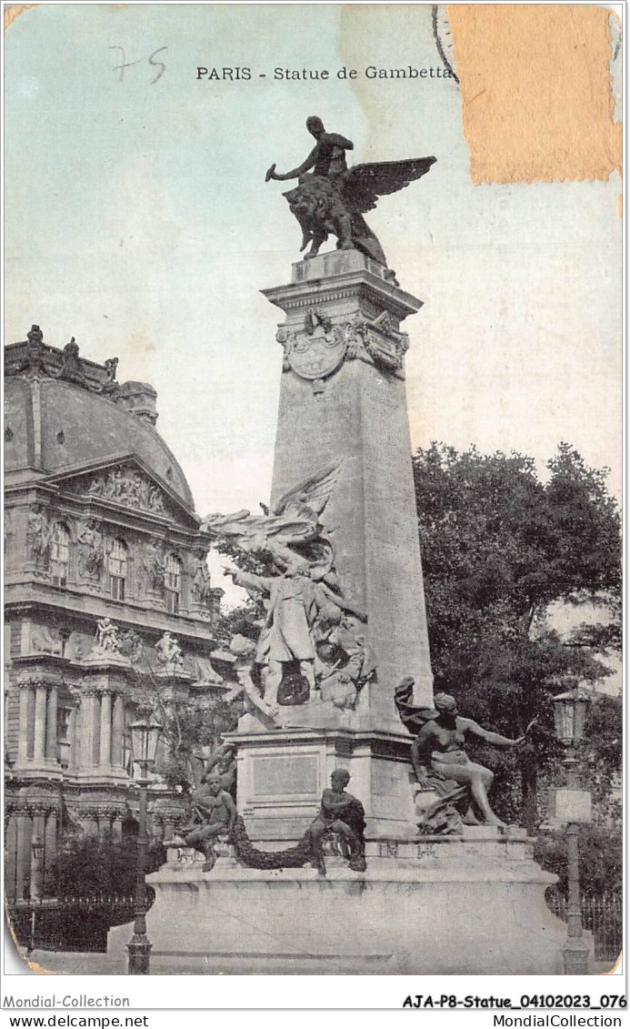 AJAP8-STATUE-0726 - PARIS - Statue De Gambetta  - Monuments