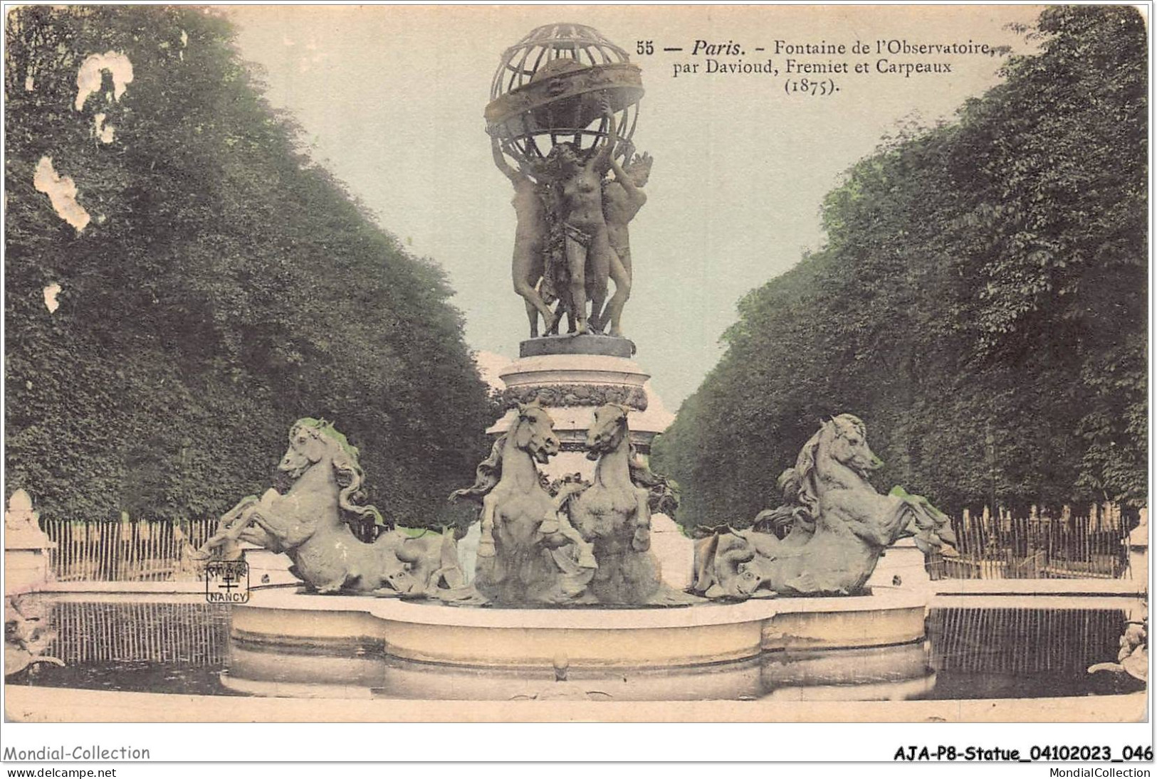 AJAP8-STATUE-0711 - PARIS - Fontaine De L'observatoire  - Monuments