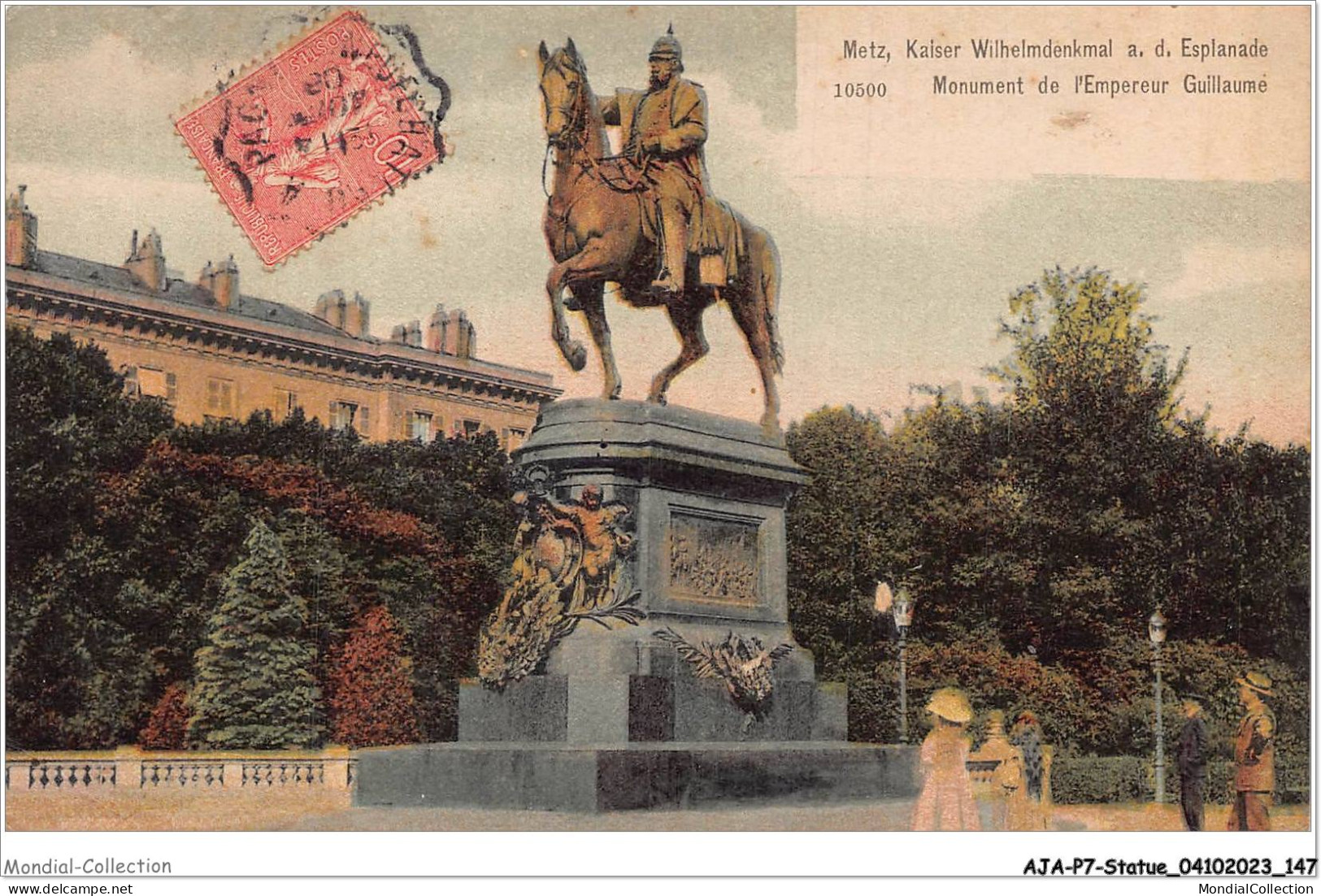 AJAP7-STATUE-0680 - METZ - Monument De L'empereur Guillaume  - Denkmäler