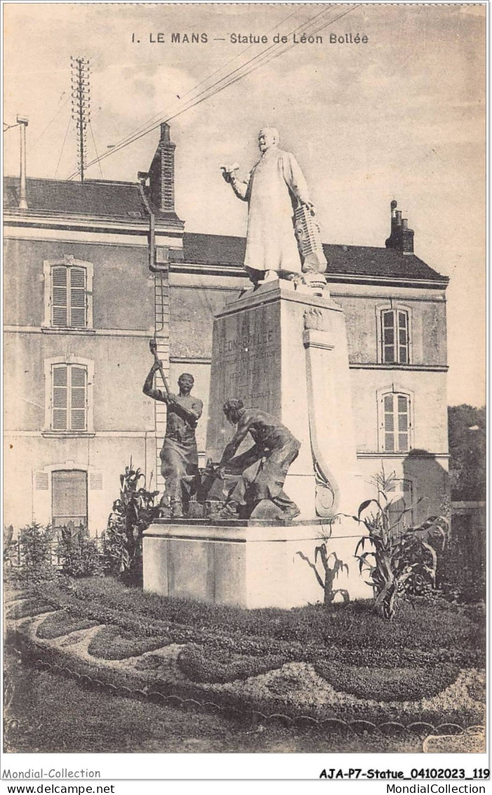 AJAP7-STATUE-0666 - LE MANS - Statue De Léon Bollée  - Monumentos