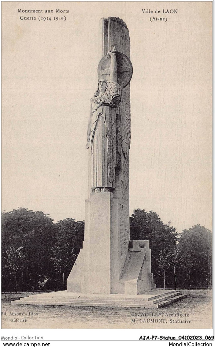 AJAP7-STATUE-0641 - Ville De LAON - Monument Aux Morts - Denkmäler
