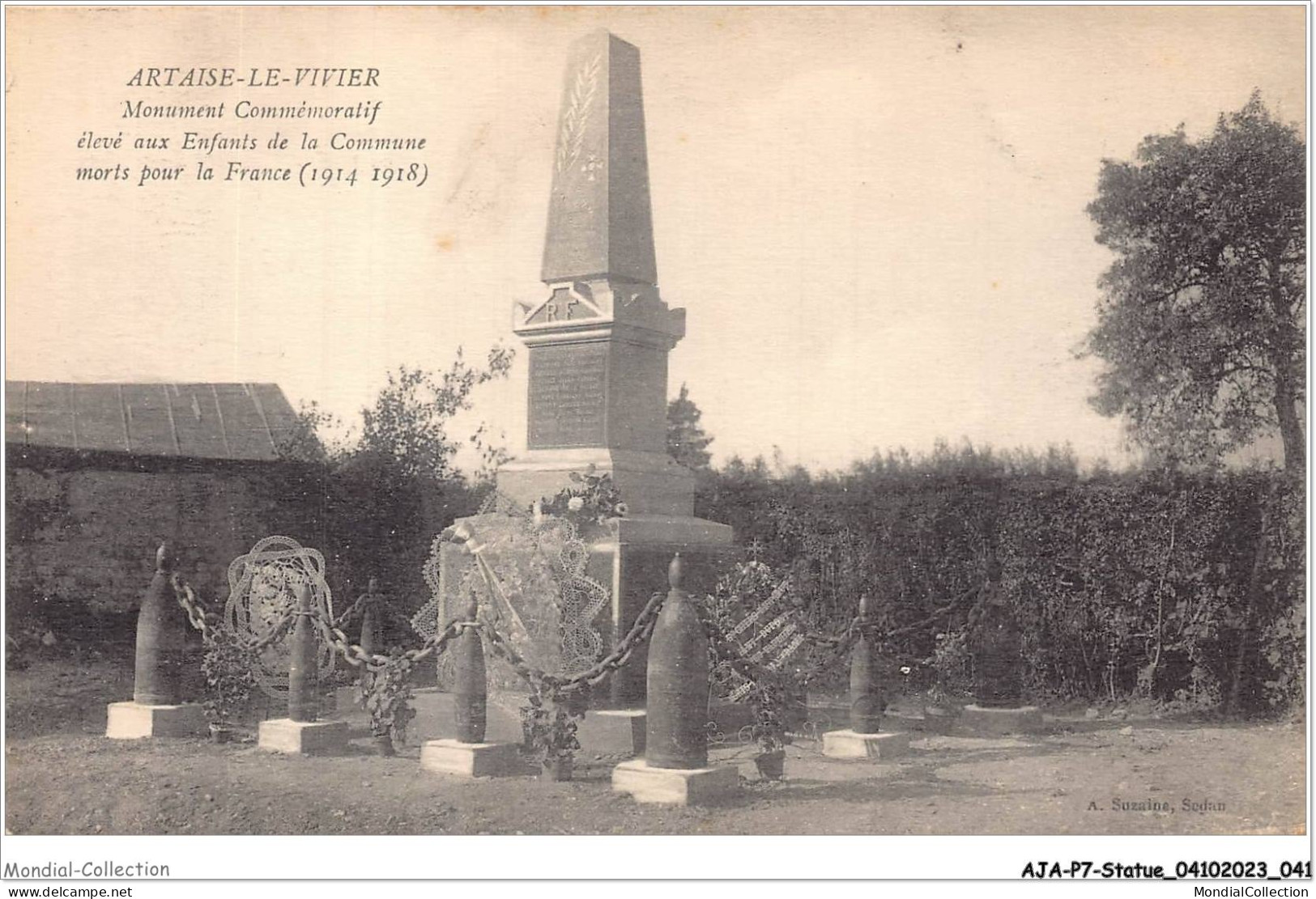 AJAP7-STATUE-0627 - ARTAISE-LE-VIVIER - Monument Commémoratif élevé Aux Enfants De La Commune Morts Pour La France  - Denkmäler