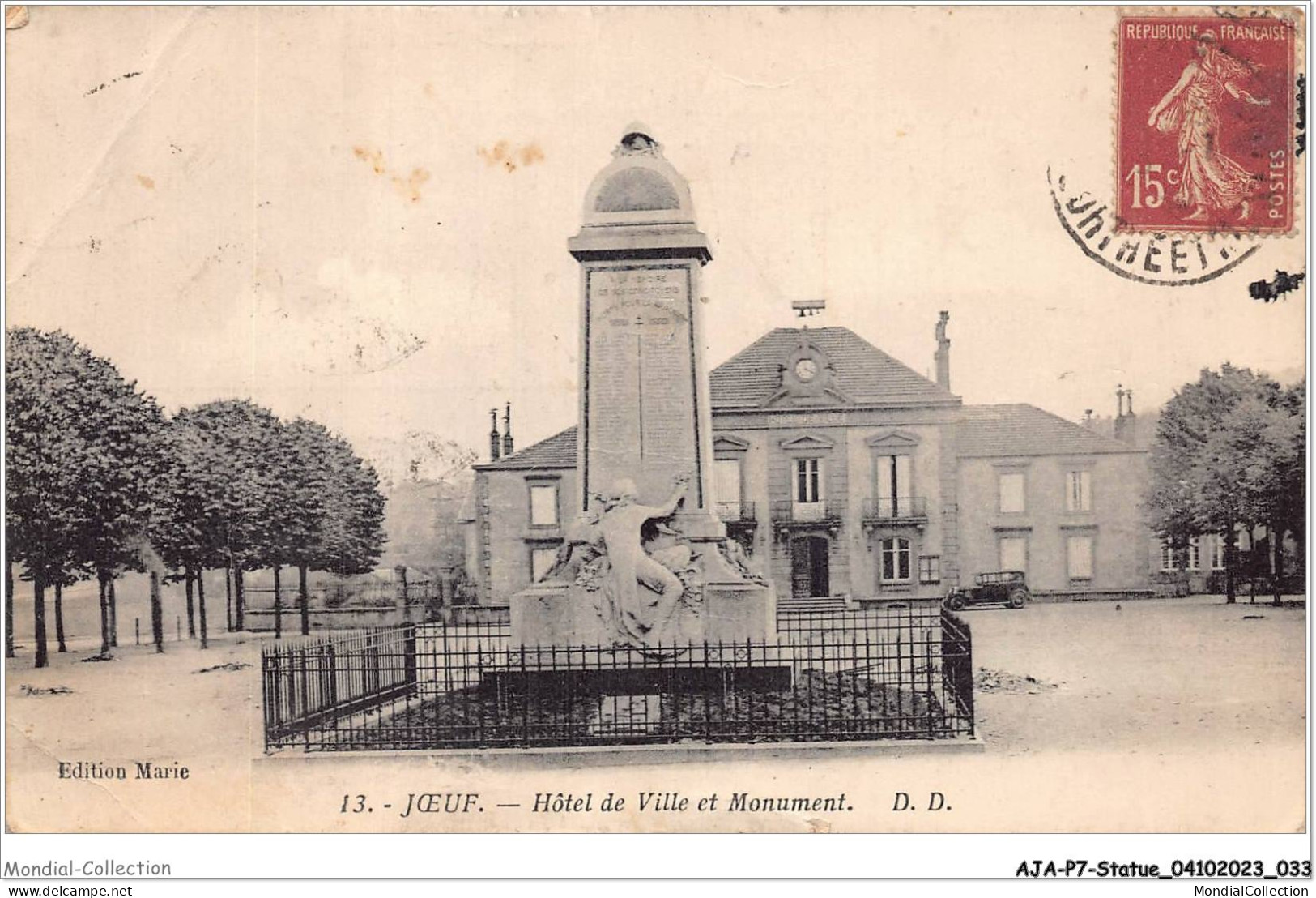 AJAP7-STATUE-0623 - JOEUF - Hôtel De Ville Et Monument  - Denkmäler