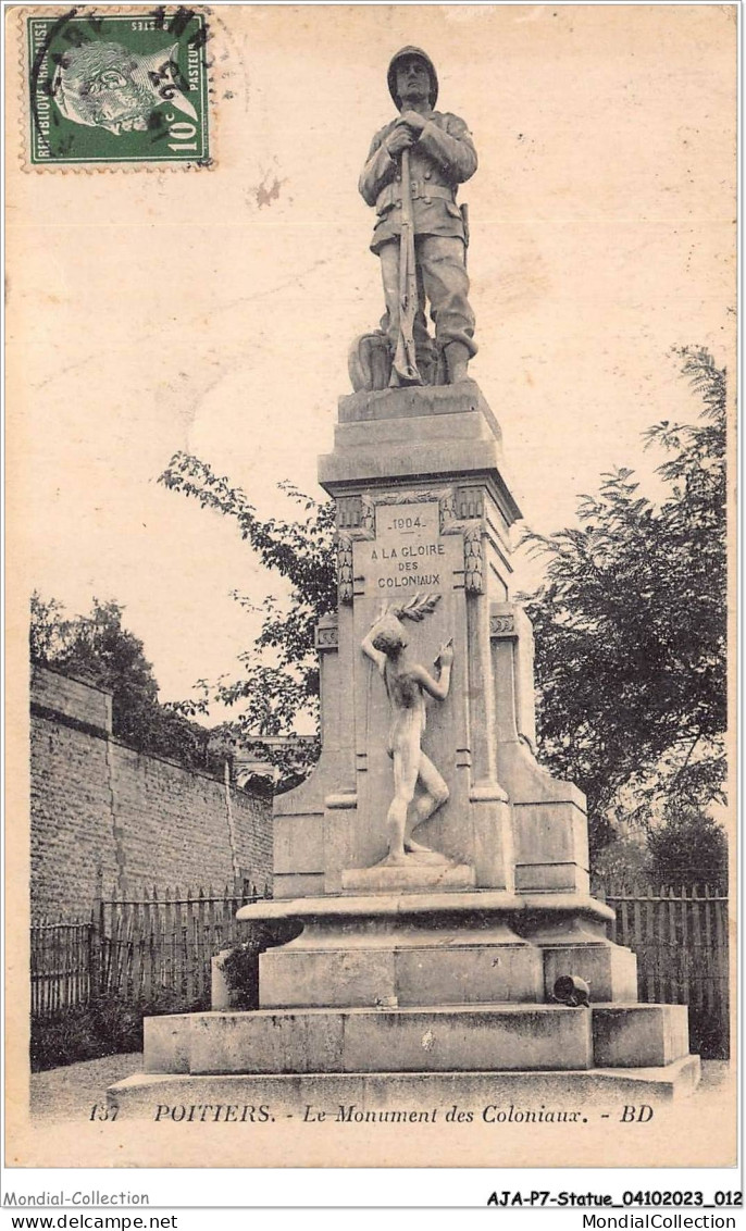 AJAP7-STATUE-0613 - POITIERS - Le Monument Des Coloniaux  - Denkmäler