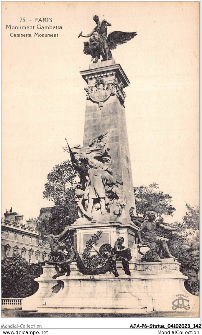 AJAP6-STATUE-0585 - PARIS - Monument Gambetta  - Denkmäler