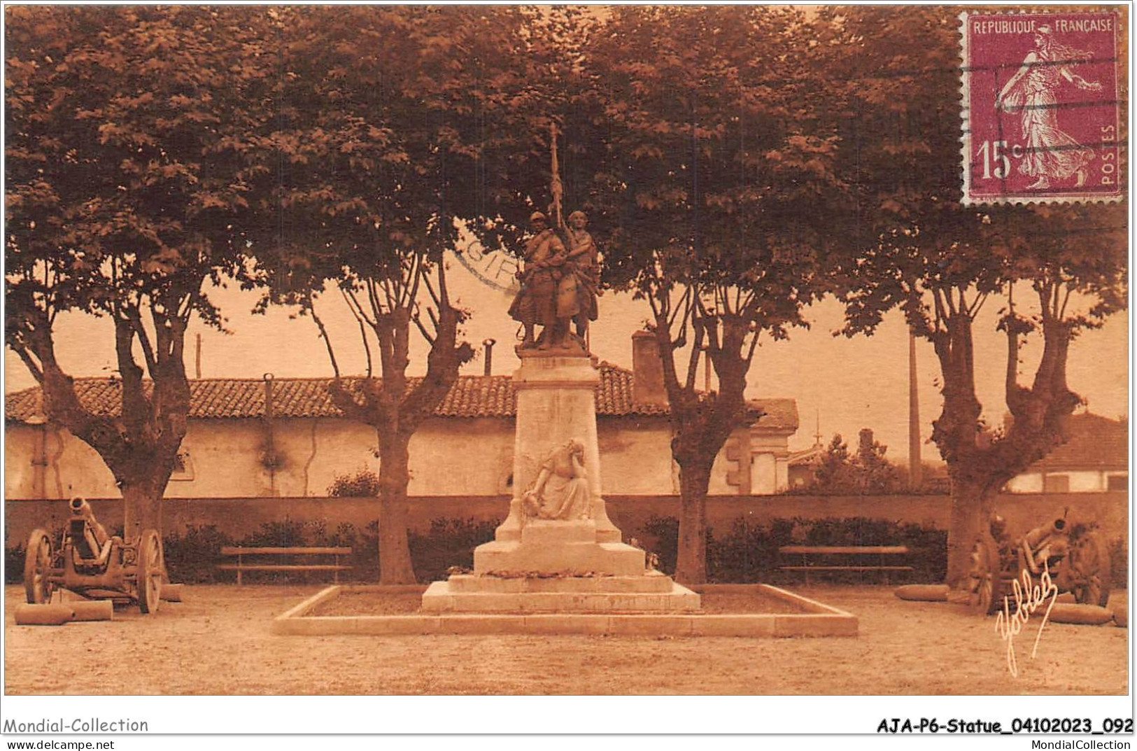 AJAP6-STATUE-0560 - LA TESTE DE BUCH - Monument Des Morts Pour La Patrie  - Denkmäler