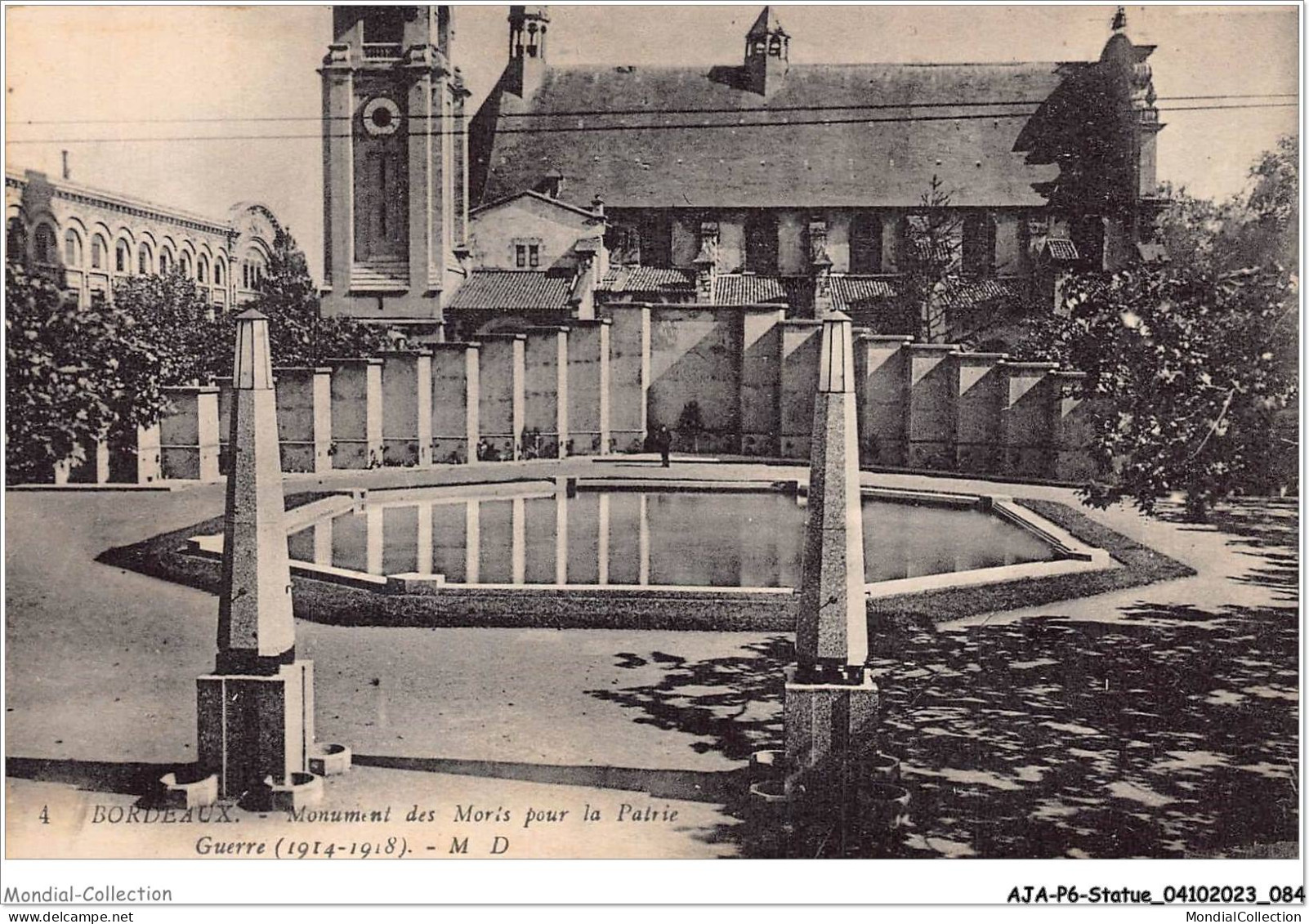 AJAP6-STATUE-0556 - BORDEAUX - Le Monument Des Morts Pour La Patrie  - Denkmäler