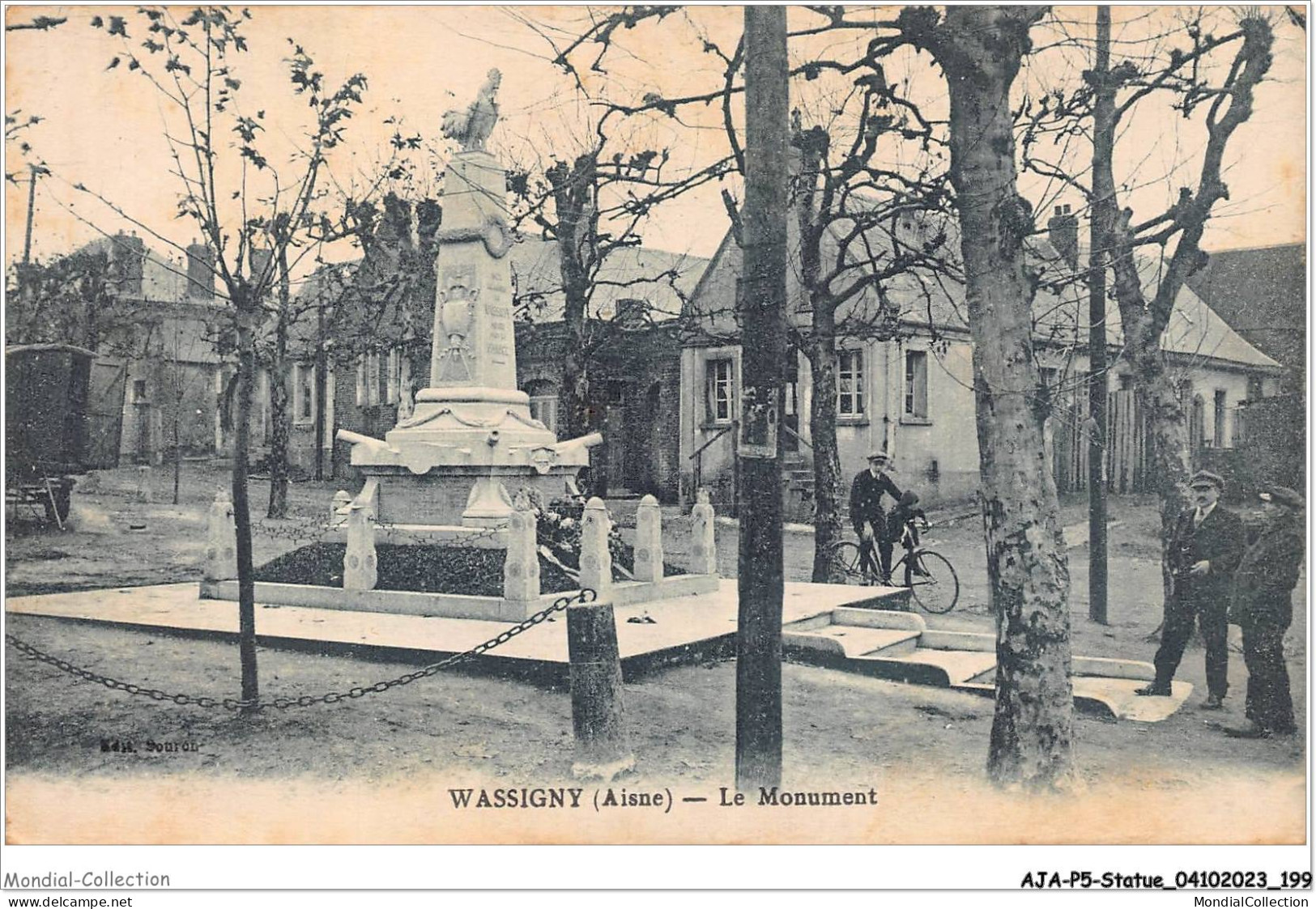 AJAP5-STATUE-0512 - WASSIGNY - Le Monument  - Monuments