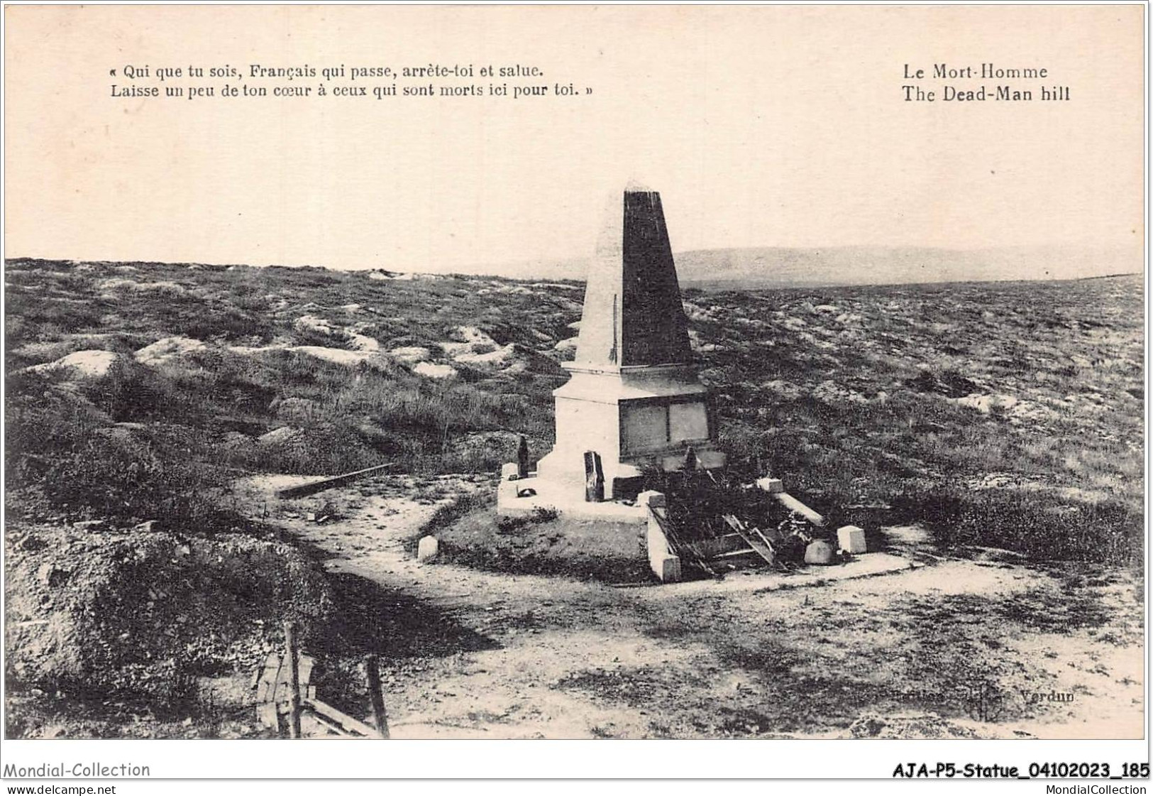 AJAP5-STATUE-0505 - LE MORT-HOMME  - Monuments