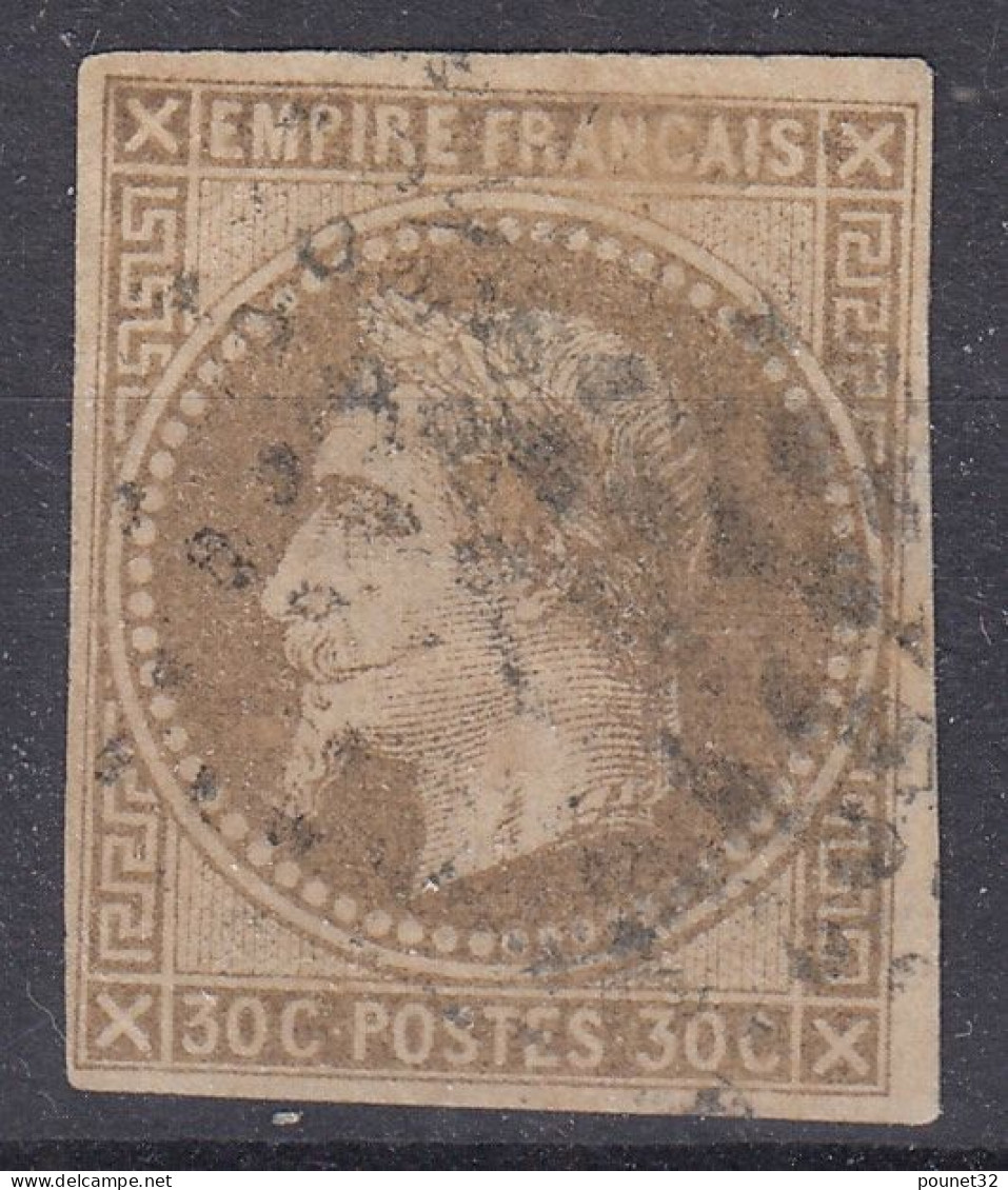 TIMBRE COLONIES GENERALES EMPIRE N° 9 OBLITERE - BONNES MARGES COTE 80 € - A VOIR - Napoléon III