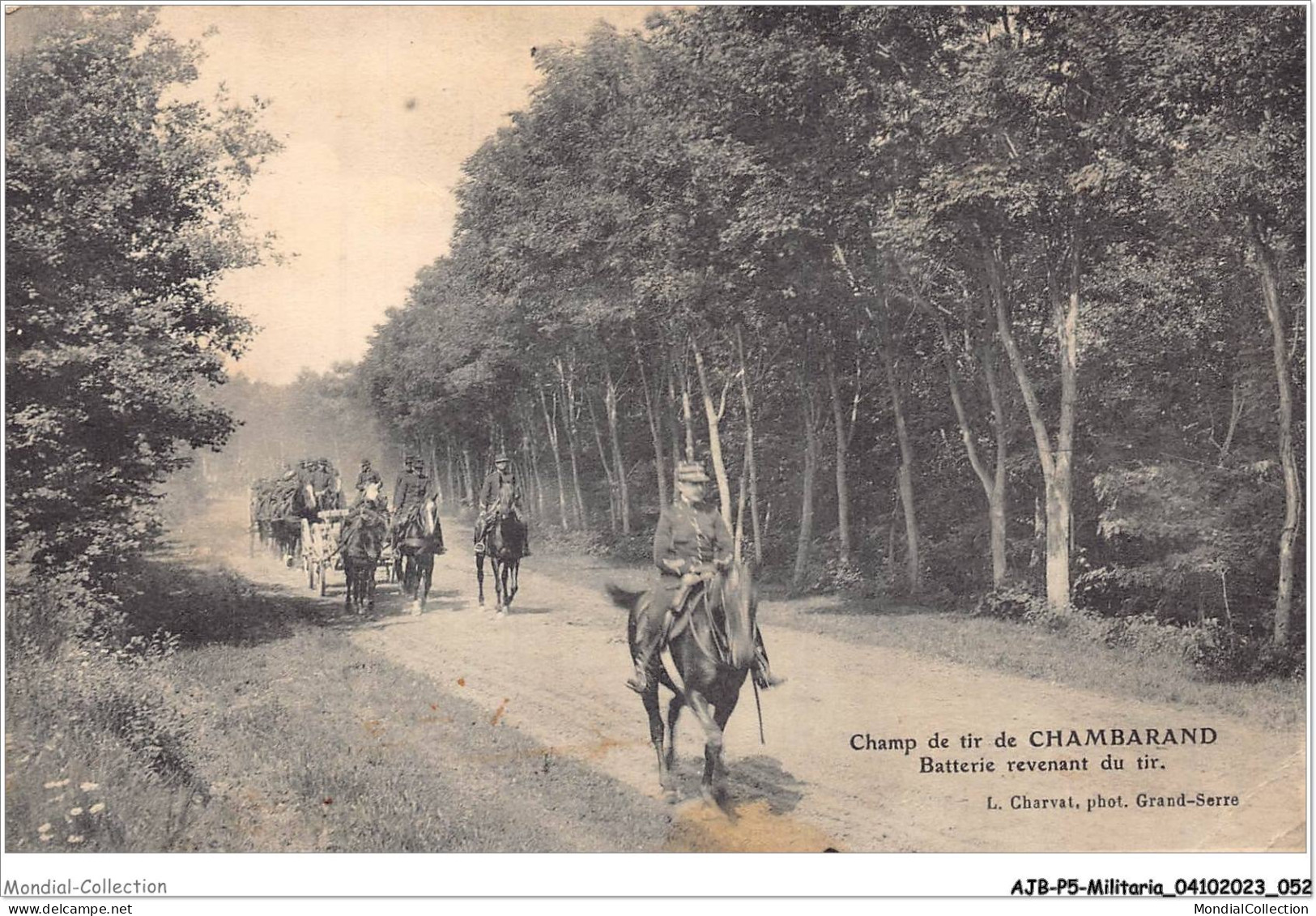 AJBP5-0450 - MILITARIA - Camp De Tir De Chambarand - Batterie Revenant Du Tir - Manovre