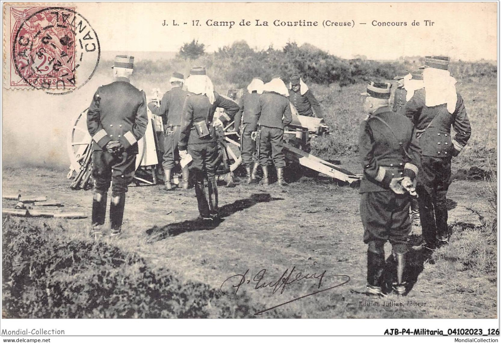 AJBP4-0382 - MILITARIA - Camp De La Courtine - Concours De Tir - Manovre