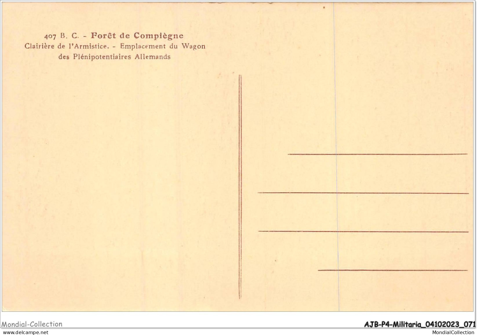 AJBP4-0354 - MILITARIA - Foret De Compiégne - Clairière De L'armistice - Kriegerdenkmal