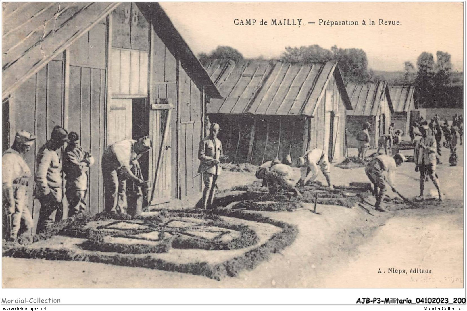 AJBP3-0310 - MILITARIA - Camp De Mailly - Préparation à La Revue - Manovre