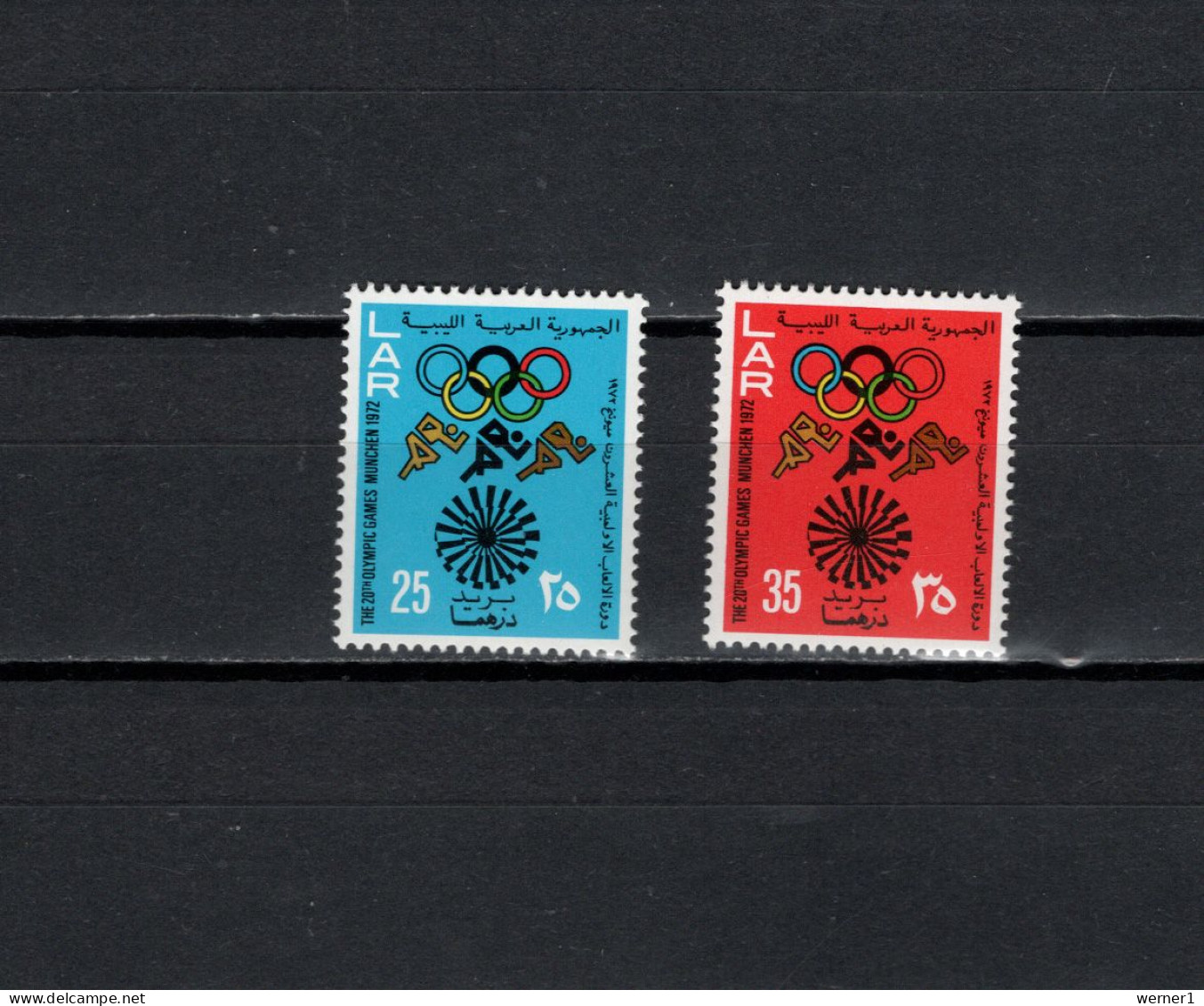 Libya 1972 Olympic Games Munich Set Of 2 MNH - Ete 1972: Munich