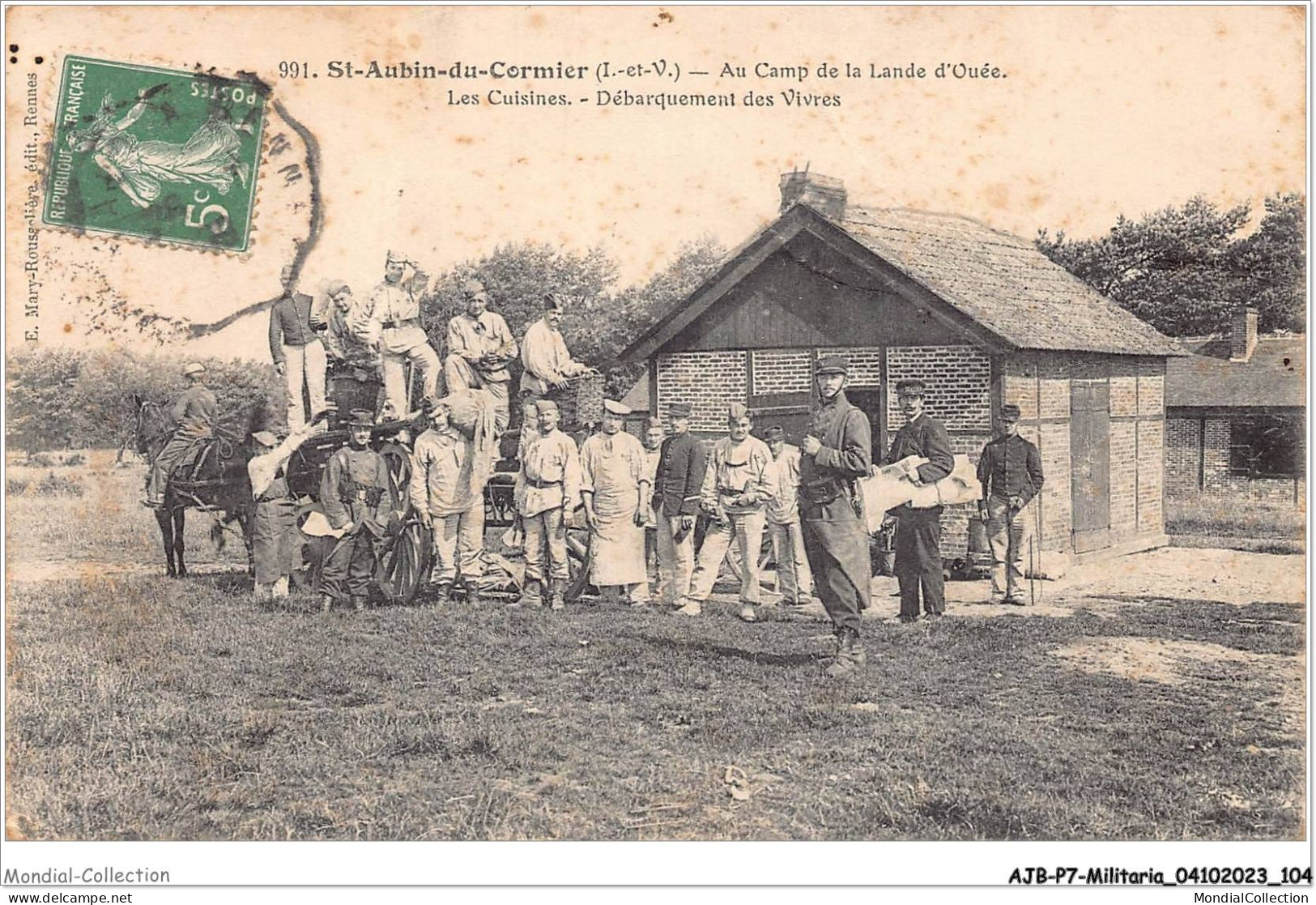 AJBP7-0685 - MILITARIA - St-aubin-du-cornier - Au Camp De La Lande D'ouée - Les Cuinies  - Uniformi