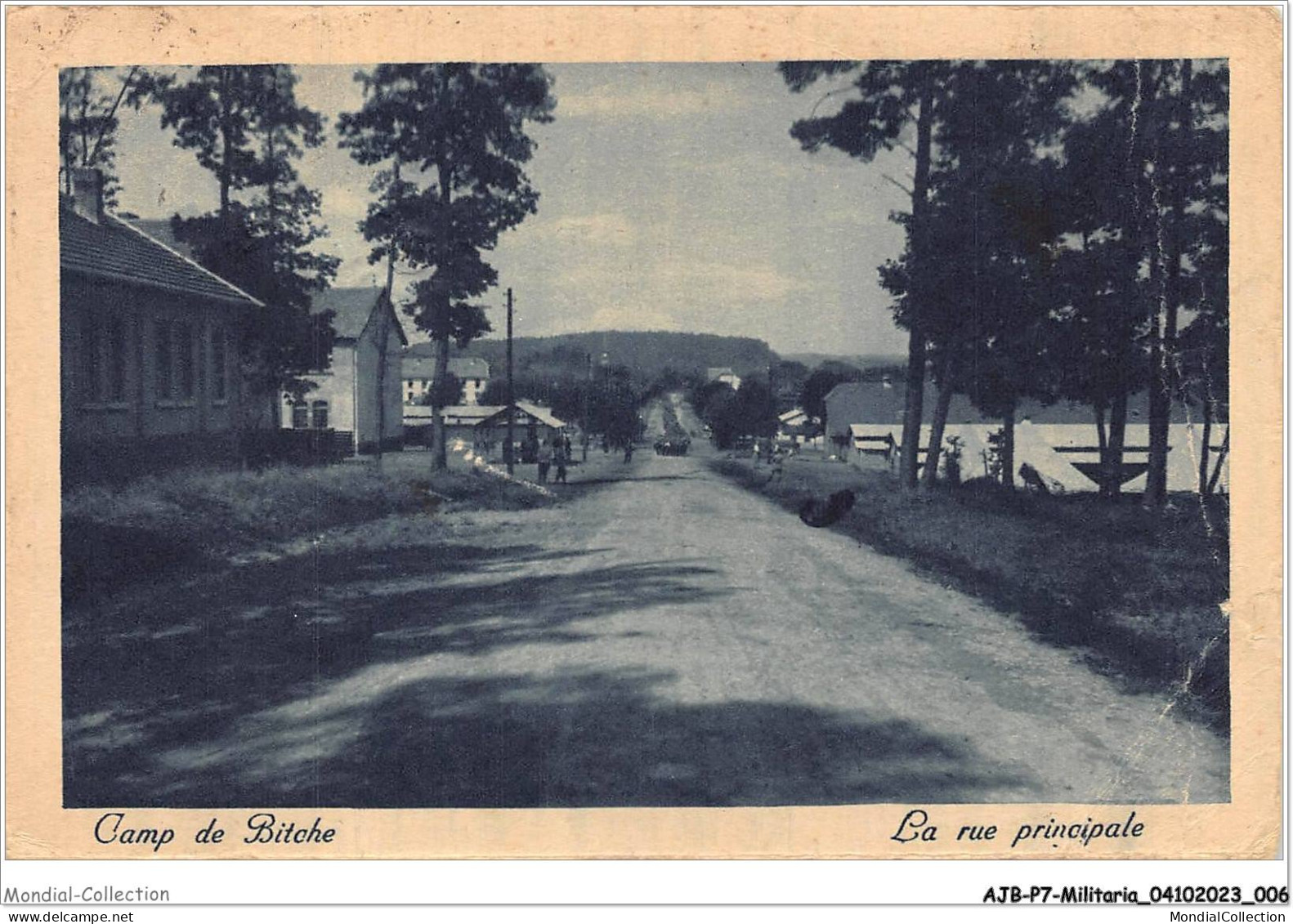 AJBP7-0636 - MILITARIA - Camp De Bitche - La Rue Principale - Uniformi