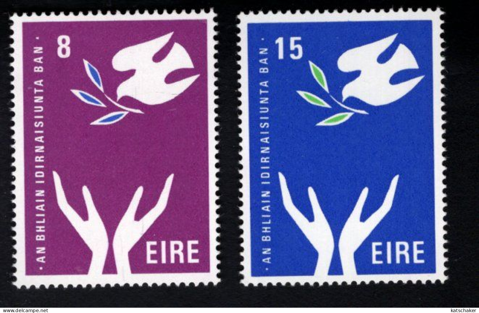 2002447706 1974 SCOTT  367 368  (XX) POSTFRIS  MINT NEVER HINGED - PEACE - INTERNATIONAL WOMEN'S YEAR - Unused Stamps