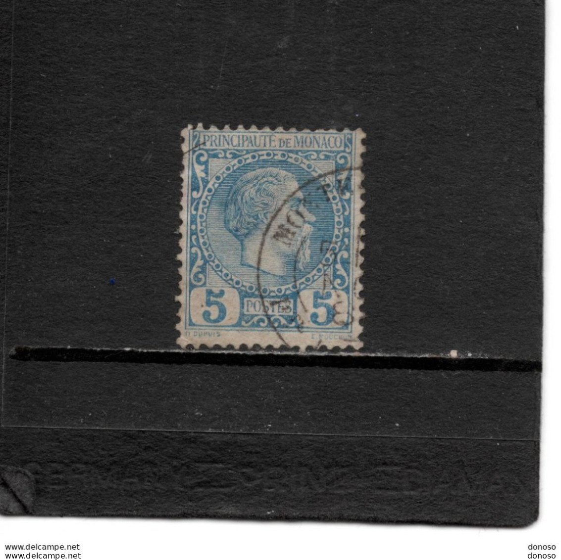MONACO 1885 CHARLES III Yvert 3 Oblitéré Cote : 50 Euros - Used Stamps