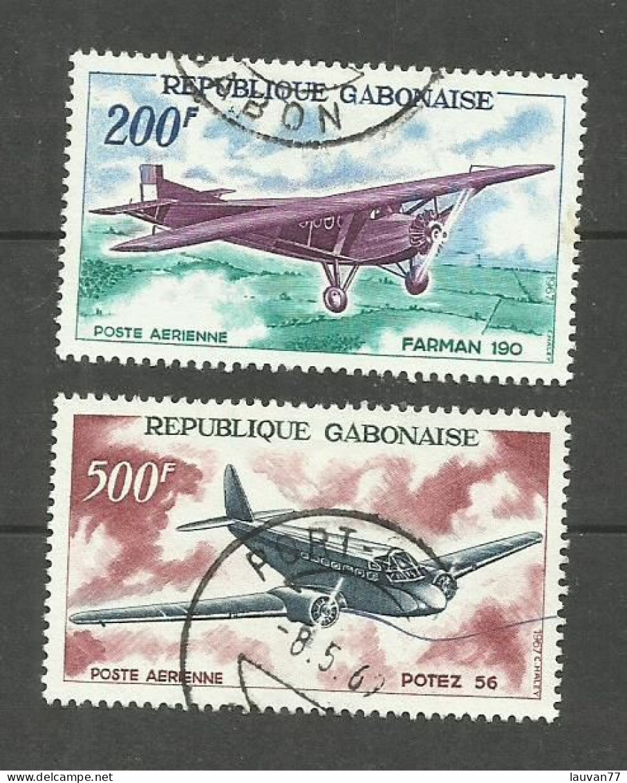 Gabon POSTE AERIENNE N°52, 54 Cote 6.75€ - Gabon (1960-...)