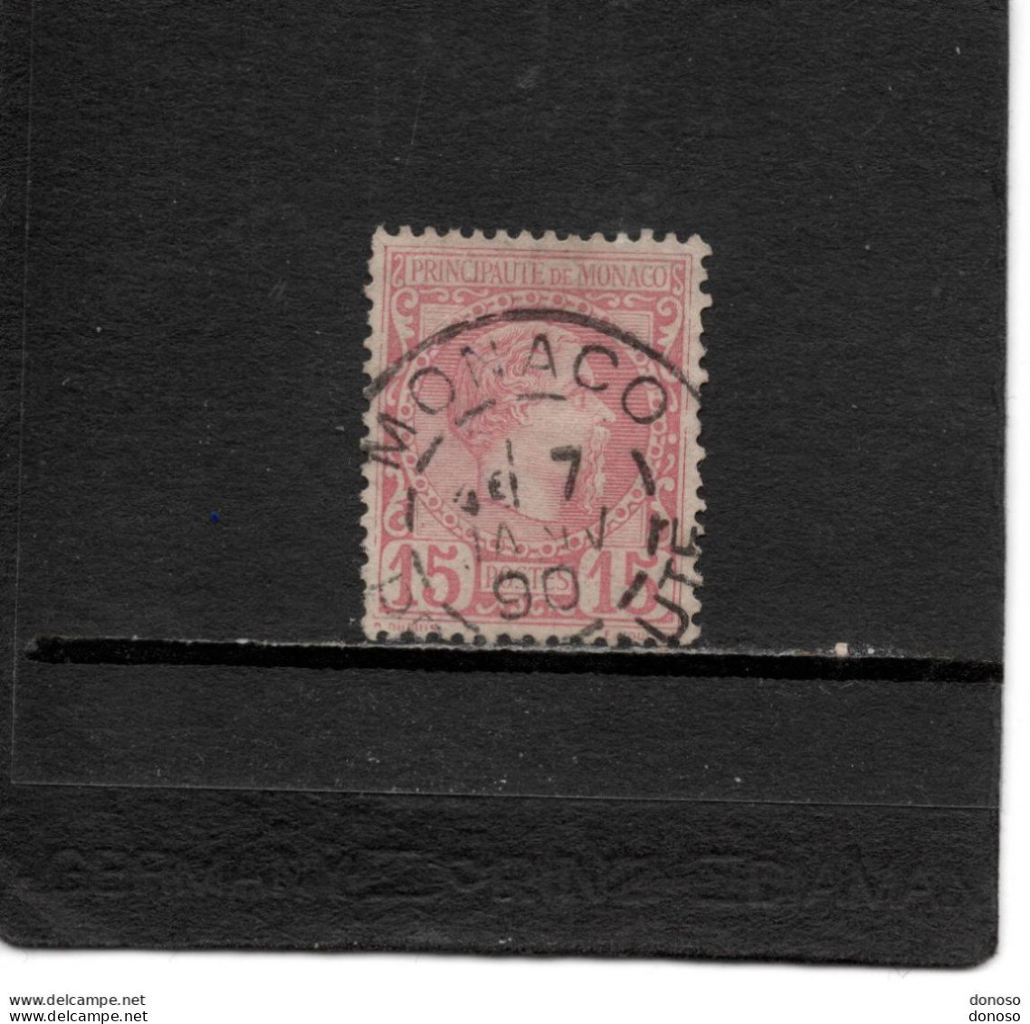 MONACO 1885 CHARLES III Yvert 5 Oblitéré Cote : 45 Euros - Used Stamps