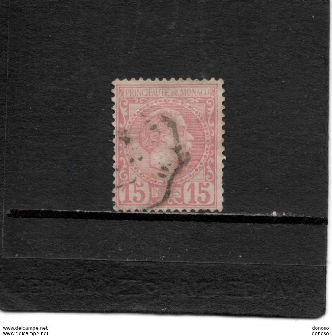 MONACO 1885 CHARLES III Yvert 5 Oblitéré Cote : 45 Euros - Used Stamps