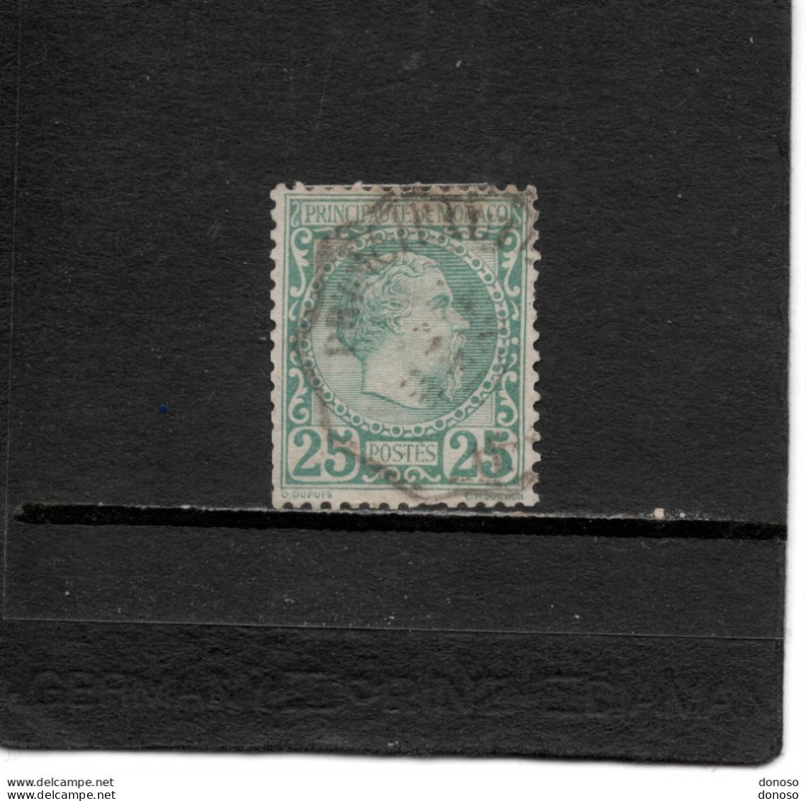 MONACO 1885 CHARLES III Yvert 6 Oblitéré Cote : 90 Euros - Used Stamps