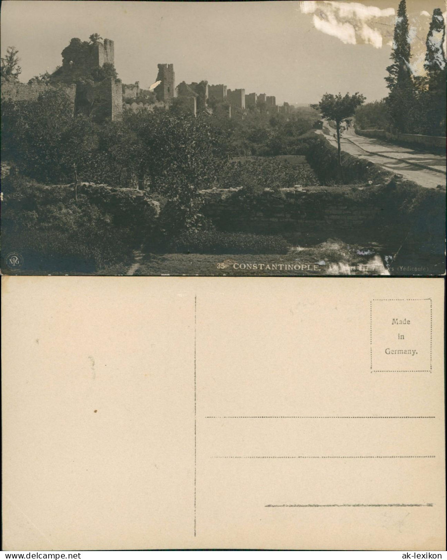 Istanbul Konstantinopel   Constantinople Panorama  Straße Mit Ruinen 1910 - Türkei