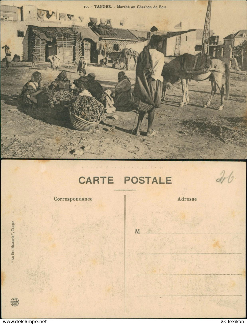 Tanger Marché Au Charbon De Bois, Einheimische, Native People 1910 - Tanger