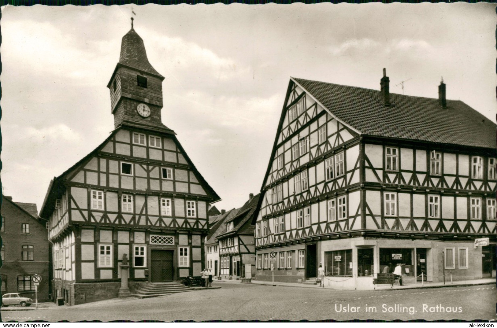 Ansichtskarte Uslar Straßen Partie Am Rathaus, Geschäft 1964 - Uslar