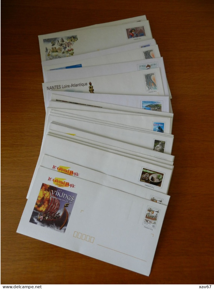 Lot De 50 Enveloppes Prêt-à-poster France 20 G à VALIDITE PERMANENTE Format Rectangle 220 X 110 Mm - Verzamelingen En Reeksen: PAP