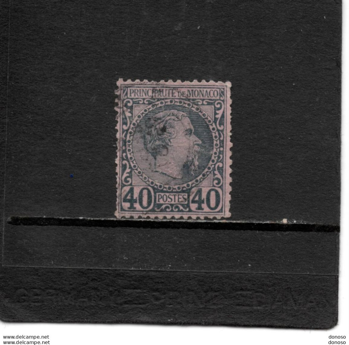 MONACO 1885 CHARLES III Yvert 7 Oblitéré Cote : 60 Euros - Used Stamps