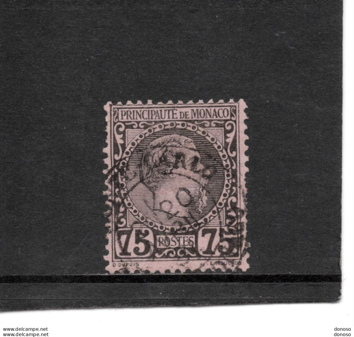 MONACO 1885 CHARLES III Yvert 8 Oblitéré Cote : 150 Euros - Used Stamps