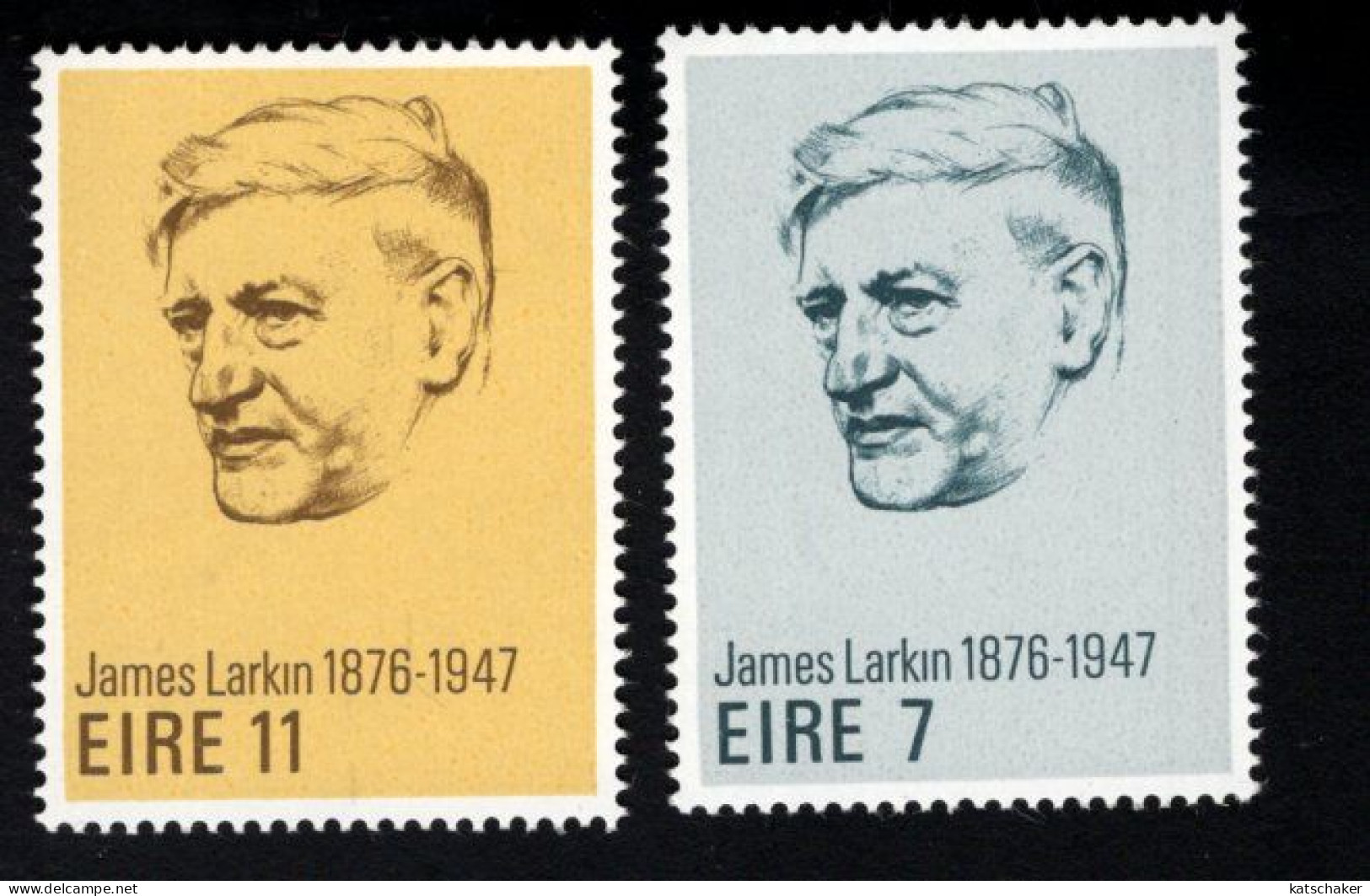 2002452062 1976 SCOTT  385 386  (XX) POSTFRIS  MINT NEVER HINGED - JAMES LARKING  - TRADE UNION LEADER - Unused Stamps