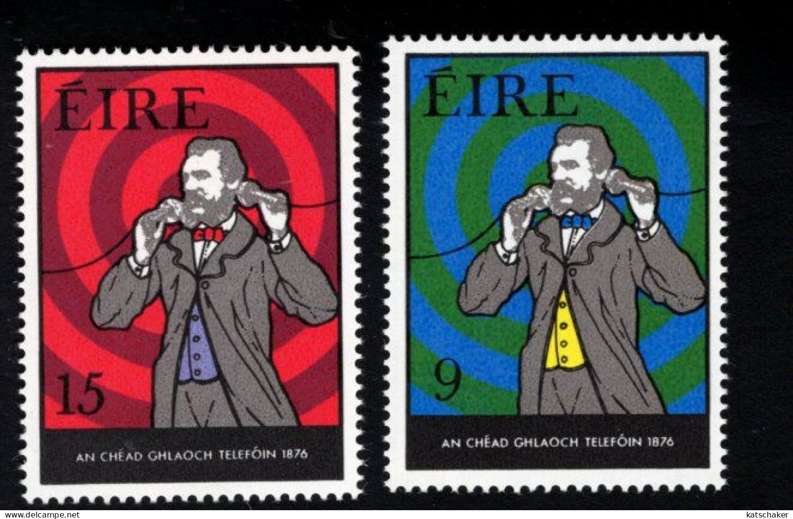 2002452557 1976 SCOTT  387 388  (XX) POSTFRIS  MINT NEVER HINGED - CENTENARY OF FIRST TELEPHONE CALL - ALEXANDER BELL - Unused Stamps