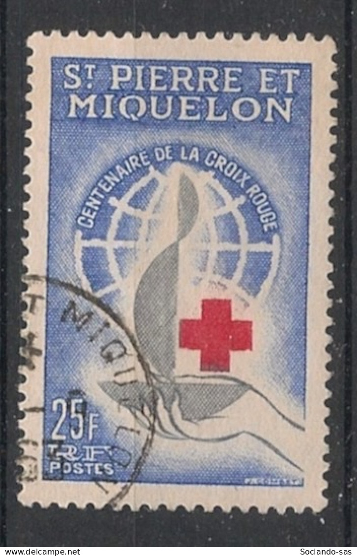 SPM - 1963 - N°YT. 369 - Croix-Rouge - Oblitéré / Used - Usados