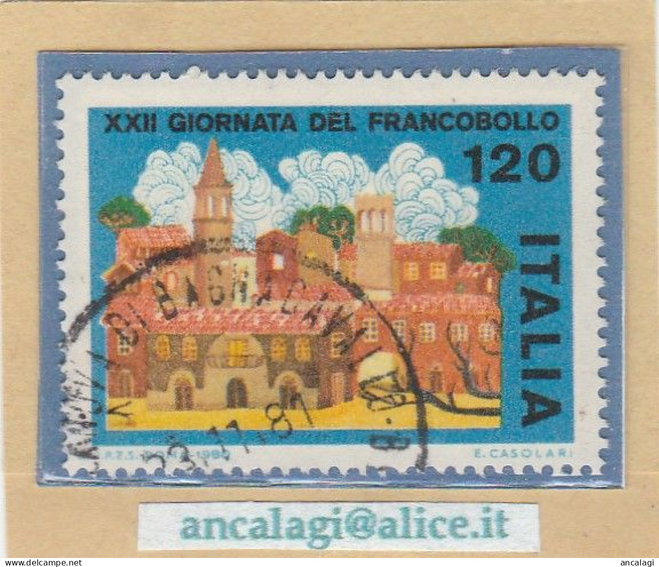USATI ITALIA 1980 - Ref.0437B "GIORNATA DEL FRANCOBOLLO" 1 Val. - - 1971-80: Oblitérés