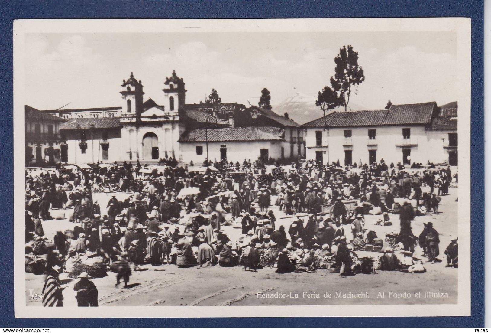 CPA Equateur Ecuador Timbrée Non Circulée Machachi - Equateur