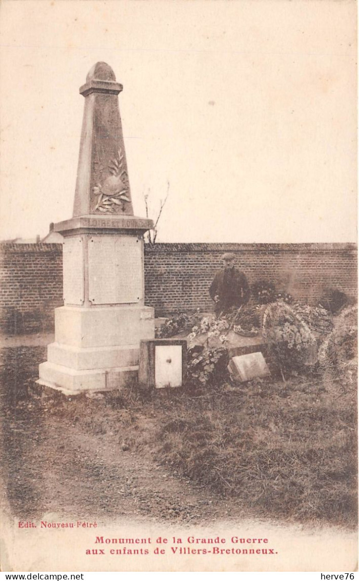 VILLERS-BRETONNEUX -  Monument Aux Morts De La Grande Guerre - Villers Bretonneux