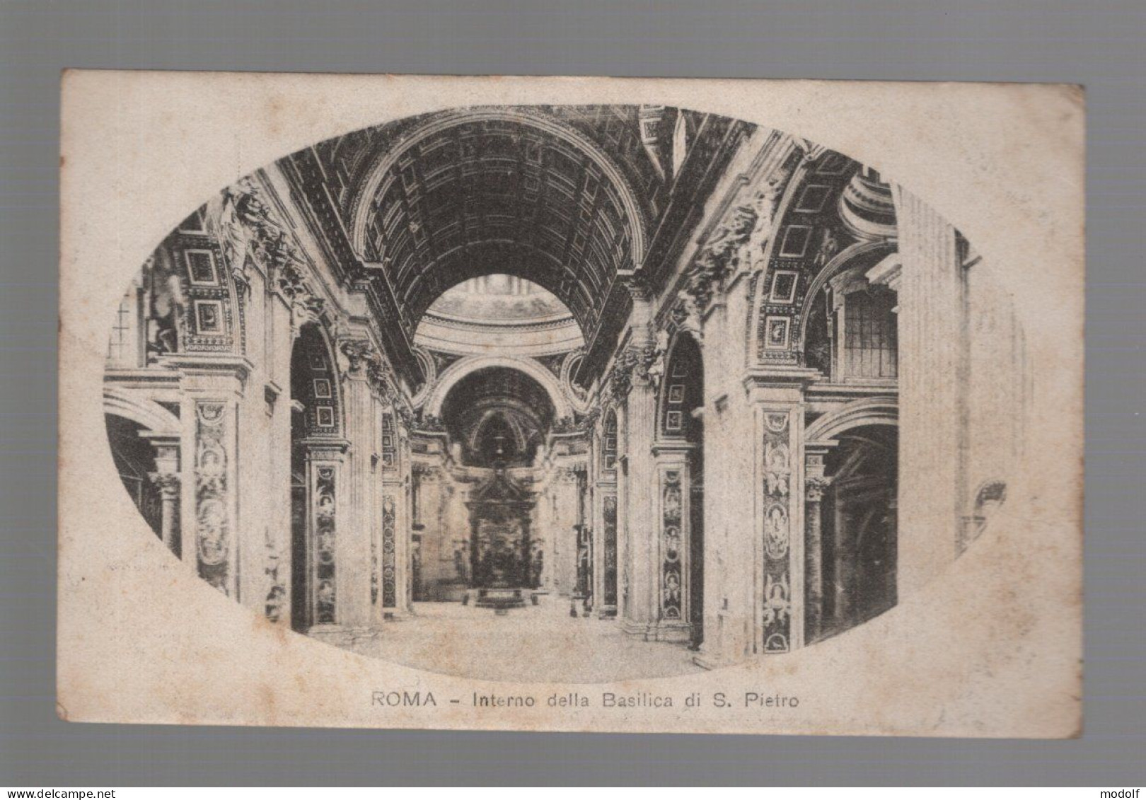 CPA - Italie - Roma - Interno Della Basilica Di S. Pietro - Circulée En 1917 - San Pietro