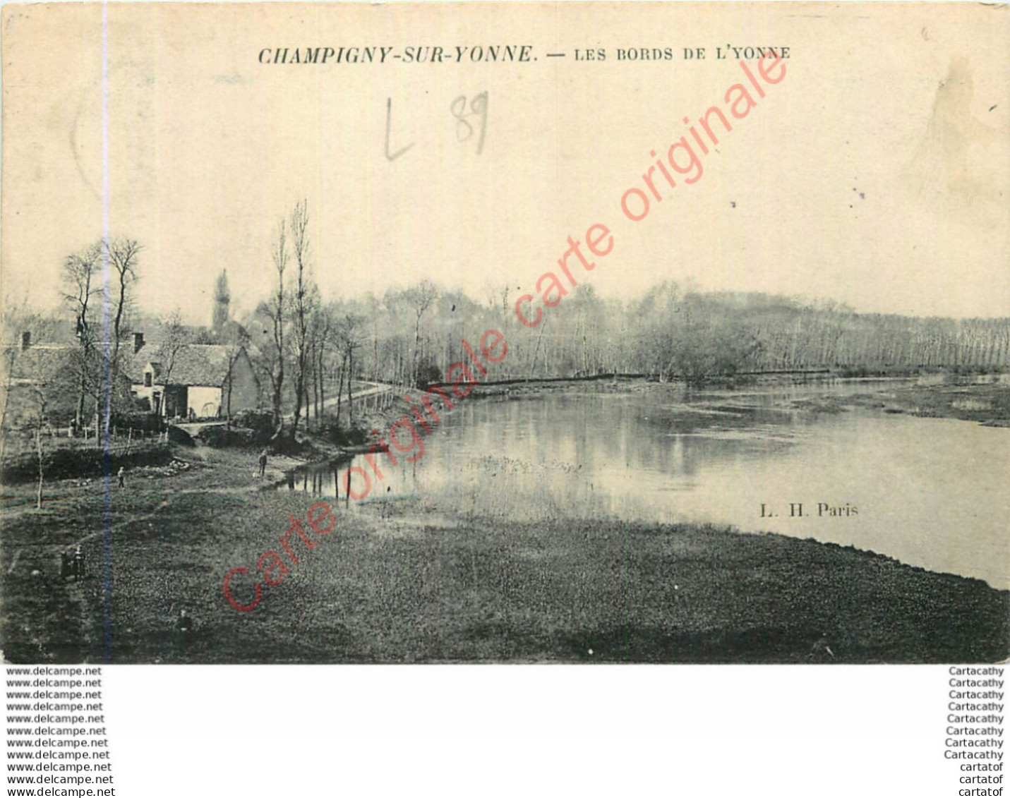 89.  CHAMPIGNY SUR YONNE .  Les Bords De L'Yonne . - Champigny