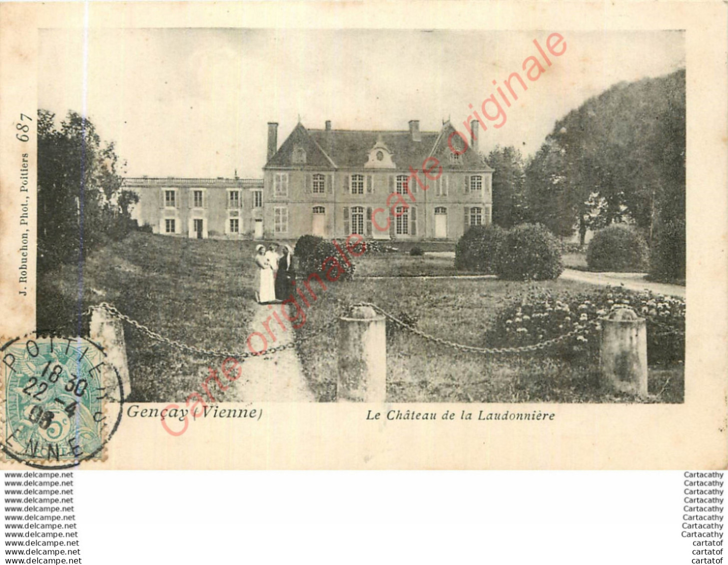 86.  GENCAY . Le Château De La Laudonnière . - Gencay