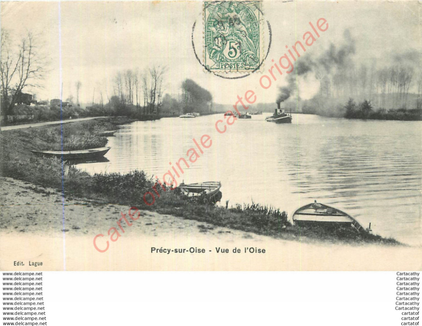 60.  PRECY SUR OISE .  Vue De L'OIse . - Précy-sur-Oise