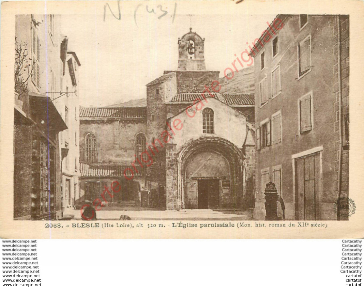 43.  BLESLE . Eglise Paroissiale . - Blesle