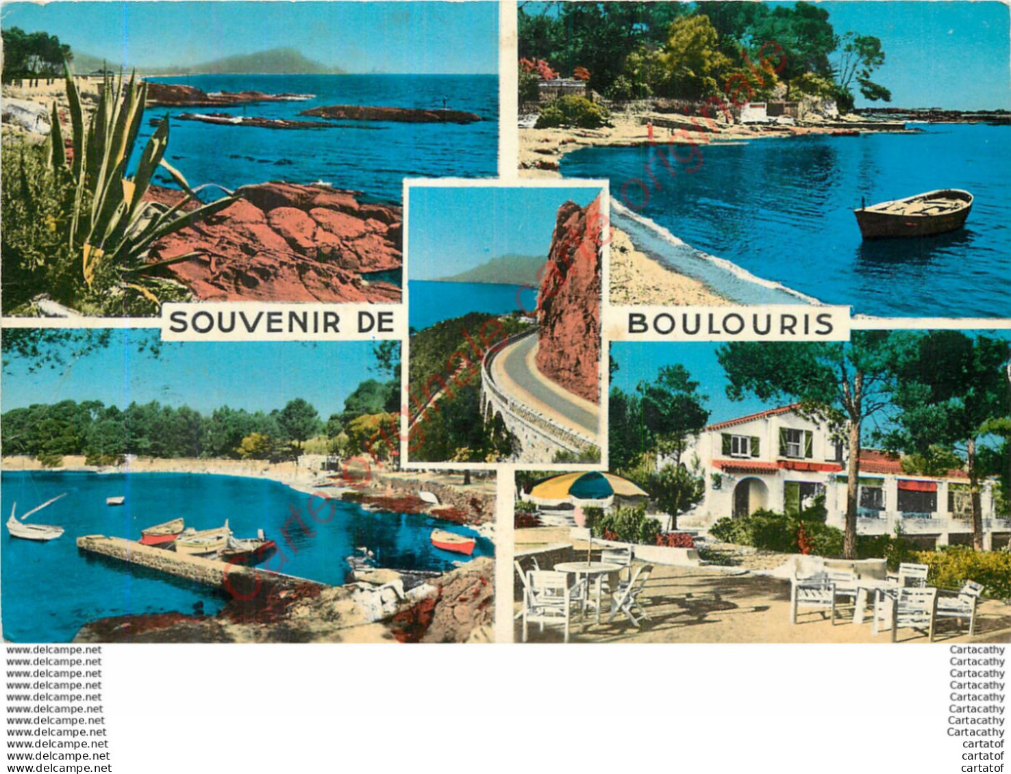 83. Souvenir De BOULOURIS . CP Multivues . - Boulouris